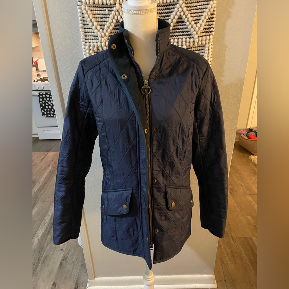 Barbour Cavalry Polarquilt Jacket in Navy UK 14/US 10